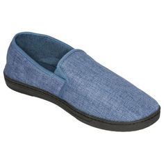 Stay Snug in Slippers Whether You're Inside or Out! Your nose is runny and your head is feverish. You're sweating one minute and shivering the next. The aches and pains running throughout your body are more than you care to handle.The Men's Memory Foam Slippers, from Deluxe Comfort, offer a comfort that starts at your feet and works its way up throughout your entire body. The memory foam layer molds to the contours of your feet, offering you a plush foundation to stand upon. By reducing the pres Comfortable Blue Slip-ons With Cushioned Footbed, Blue Slip-on Slippers With Rubber Sole, Blue Slip-ons With Rubber Sole, Blue Slip-on Slippers With Round Toe, Blue Slip-on Slippers With Removable Insole, Comfortable Blue Slippers With Rubber Sole, Comfortable Blue Slip-ons With Round Toe, Blue Slip-ons With Textured Sole, Blue Round Toe Slip-ons With Textured Sole