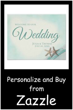 a sign that says personalize and buy from zazzle on the bottom right hand corner