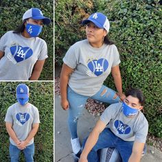 His And Hers Dodger Shirts. Nwot Custom Made! Sizes Are Unisex (For Both Men And Woman) Available In S - L Silver Casual Top For Streetwear, Casual Silver Top For Streetwear, Dodgers Shirts, Silver Man, Silver Blue, Blue And Silver, Colorful Shirts, Custom Made, Color Blue