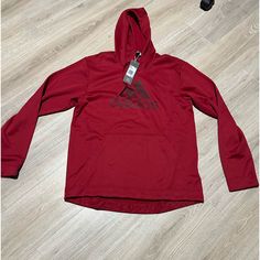 Men’s New With Tag Size Large Red Adidas Hooded Sweatshirt Adidas Shirt, Red Adidas, Adidas Men, Hooded Sweatshirt, Hooded Sweatshirts, Mens Shirts, Man Shop, Sweatshirts Hoodie, Adidas