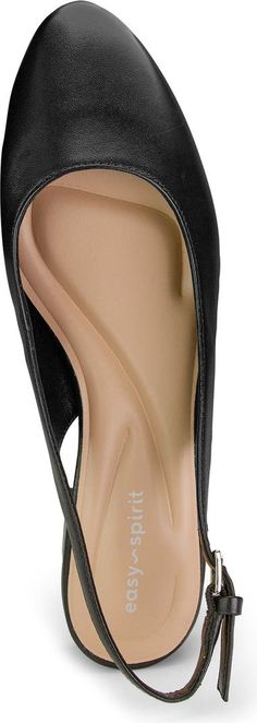 Easy Spirit Cassius Slingback Flat | Nordstrom Slingback Sandal Nordstrom, Synthetic Slingback Sandals With Flat Heel And Removable Insole, Formal Flat Heel Slingback Sandals With Removable Insole, Formal Flat Slingback Sandals With Removable Insole, Elegant Flat Synthetic Slingback Sandals, Leather Flat Slingback Pumps With Removable Insole, Open Toe Flats With Removable Insole For Work, Elegant Slingback Pumps With Cushioned Footbed, Formal Leather Slingback Sandals With Cushioned Footbed