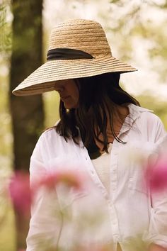 Buri Braid Straw Sun Hat | Terrain Organic Style Clothing, Raffia Sun Hat, Summer Hats For Women, Straw Sun Hat, Gardening Outfit, Sun Hats For Women, Pool Beach, Garden Pool, Organic Clothing