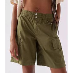 New Urban Outfitters Bdg Shorts Large Army Olive Green Lennon Skate Cargo Short Paperbag Waist New Perfect Condition New With Tags Attached Item Is Unworn And Unused Please See All Measurements And Photos Measurements Are Approx Waist About 15 Inseam About 9 Rise About 12 Shop Freckle Clouds Ob1455981 S 67033027 Urban Urbn Uo Outfitters Outfitter Bdg 2091 Green Cargo Shorts For Streetwear In Summer, Green Cargo Shorts For Summer Streetwear, Summer Streetwear Green Cargo Shorts, Summer Streetwear Shorts With Pockets, Green Cargo Bottoms For Summer, Green Cargo Style Bottoms For Summer, High-waist Green Shorts With Cargo Pockets, Summer Streetwear Bottoms In Short Length, High-waisted Green Cargo Shorts For Summer