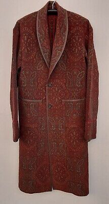 Traditional Formal Outerwear For Fall, Vintage Ralph Lauren Outerwear, Elegant Fitted Outerwear With Paisley Print, Elegant Fitted Paisley Print Outerwear, Fitted Vintage Outerwear With Shawl Collar, Vintage Fitted Outerwear With Shawl Collar, Vintage 70s, Vest Jacket, Made In Usa