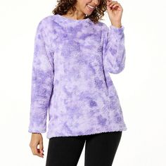 Comfort Code Plush Knit Pullover Tunic  Kick off cuddle season with this soft and fuzzy knit pullover tunic from Comfort Code. Cozy Soft Knit Purple Top, Cozy Snug Tops With Soft Texture, Cozy Snug Top With Soft Texture, Cozy Soft Texture Tops, Soft Cozy Fit Long Sleeve Sweater, Cozy Fluffy Sweater For Fall, Soft Long Sleeve Sweater With Cozy Fit, Cozy Fit Long Sleeve Soft Sweater, Cozy Winter Tops With Soft Finish