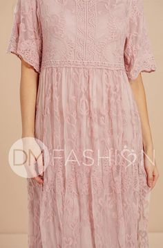 Our Aspen Boho lace dress is one of kind maxi.  Available in 4 beautiful colors that the owner’s daughter wanted for her bridesmaids. So they exclusively designed this dress with their own floral embroidery lace patterns throughout, wide sleeves & flowing skirt with lace edges, and as always a flattering waistline Vestidos Color Melon, Missionary Dresses, Modest White Dress, Boho Lace Dress, Color Melon, Modest Swim, Lace Edges, Beautiful Lace Dresses, Pink Lace Dress