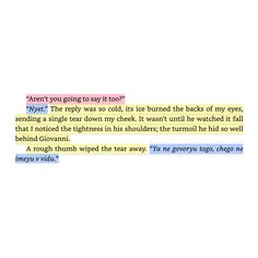 the text is written in different colors and font on a piece of paper that says, aren't you going to say too?