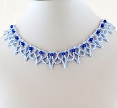 Valentine's Day is just around the corner Blue Beaded Chain Jewelry For Wedding, Elegant Blue Beaded Necklace With Heart Beads, Elegant Blue Beaded Choker, Elegant Blue Beaded Necklaces With Bead Caps, Elegant Blue Choker With Colorful Beads, Blue Beads With Bead Caps For Gifts, Blue Beads With Bead Caps For Jewelry Making, Handmade Blue Beaded Necklaces For Wedding, Blue Colorful Beads Necklace For Wedding