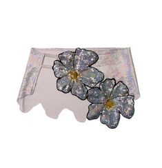 Diy Flower Outfit, Festival Set Up, Crystal Outfit, Thong Skirt, Flower Outfits, Beach Festival Outfit, Sparkly Set, Flower Outfit, Beach Skirts