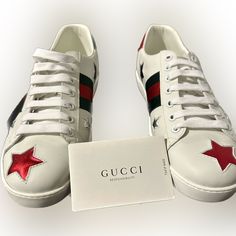 Selling 2 Pairs Of Gucci Shoes That Were Meant To Be A His And Hers Gift. Size 8 Men’s Never Worn And Size 6 Men’s That We’re Only Worn Once. Gucci Ankle Boots, Platform Dress Shoes, Gucci Flats, Gucci Ace Sneakers, Gucci Sneakers, Patent Leather Loafers, T Strap Heels, Leather Thong Sandals, White Leather Sneakers