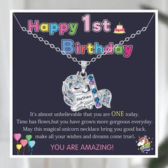 ♥ Is your child's birthday coming up, and you're searching for a unique and special gift? Look no further than a personalized unicorn necklace! It's a fun and stylish addition to any outfit, adding a pop of color and whimsy. ♥ Magical Design: The enchanting design of the unicorn pendant is sure to capture your child's imagination. With its colorful and playful appearance, it will add a touch of magic to any outfit. Your little one will love showing off their personalized unicorn necklace to frie Whimsical Personalized Jewelry For Birthday, Whimsical Personalized Necklace For Birthday Gift, Whimsical Personalized Jewelry For Birthdays, Playful Silver Charm Necklace For Birthday, Custom Name Novelty Jewelry For Birthdays, Novelty Custom Name Jewelry For Birthdays, Personalized Birthday Necklace, Custom Name Jewelry For Birthday, Custom Name Novelty Jewelry For Birthday