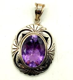 Gemstone Product Specifications Product Name: 925 Sterling Silver Pendant Stone Name: Purple Amethyst Shape: Stone Shape Oval Shape Stone Size: 16x12 MM (-/+ 0.2 MM ) Color: Purple Weight: 8.39 Gram. Transparency Transparent Condition: Excellent Remarks: Beautiful Luster. Beautiful Colors. No Spots Clean. No Cracks or damages. Gift Material. For Similar Products and other beautiful products please browse our Shop. You can find the variety of 'Not-so-Easy to find' products at one place. Hallmarked Sterling Silver Pendant Gemstones, Hallmarked Silver Gemstone Pendant, Citrine Pendant, Real Jewelry, Jewelry Unique, Handmade Pendant, Handmade Pendants, Purple Amethyst, Vintage Stil