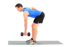 a man is doing a dumbbell exercise