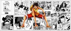 an image of a comic strip with the character from one piece in it's comics