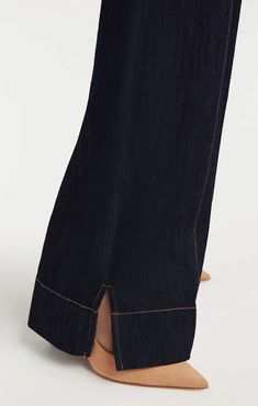 Our Long Benji Pant is crafted in Indigo denim, featuring a utilitarian-inspired style, button fly, full-length cut, perfect for weekend outings yet elevated for any occasion - a timeless wardrobe basic that's endlessly versatile. Details Button flyFabric: Indigo DenimHigh risePatch pocket detail Cropped Content and Care 77% Cotton 21% Polyester 2% ElastaneDry Clean OnlyImported Measurements 34in/86.36cm, inseamMeasurements from size 4Dyes from some clothing, such as those used on denim jeans, m Timeless Wardrobe, Indigo Denim, Pocket Detail, Jean Outfits, Patch Pocket, Denim Jeans, Full Length, Wide Leg, Wardrobe