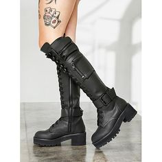 Category:Boots; Upper Materials:Faux Leather; Season:Fall,Winter; Heel Type:Platform,Block Heel; Gender:Women's; Toe Shape:Round Toe; Type:Knee High Boots; Style:Vacation,Gothic,Casual,Punk; Outsole Materials:Rubber; Occasion:Daily; Closure Type:Lace-up,Zipper; Listing Date:09/12/2024; Production mode:Self-produce; 2024 Trends:Biker boots Punk Style Knee-high Boots With Round Toe For Winter, Punk Knee-high Platform Boots For Fall, Fall Punk Knee-high Platform Boots, Punk Style Faux Leather Knee-high Boots For Fall, Winter Punk Knee-high Faux Leather Boots, Edgy Knee-high Boots With Round Toe For Winter, Winter Punk Style Knee-high Faux Leather Boots, Edgy High Ankle Knee-high Boots For Winter, Gothic Winter Boots In Faux Leather