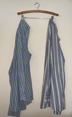 Mens Vintage 16 L Ralph Lauren striped oxford shirt lot euc Yarmouth These two shirts are in great condition no issues size 16 neck 33 arm Please ask all questions prior to purchase for I no longer take returns also be sure to check out my feedback and purchase with confidence thank you Blue Cotton Shirt With Contrast Stripes, Striped Yarn-dyed Button-up Shirt, Yarn-dyed Striped Button-up Shirt, Striped Yarn-dyed Cotton Shirt, Yarn-dyed Striped Cotton Shirt, Cotton Shirt With Vertical Stripes For Daywear, Striped Long Sleeve Shirt For Daywear, Yarn-dyed Striped Collared Shirt, Collared Striped Shirt For Daywear