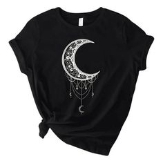 Fashion Women Moon Printed O-Neck Shirt T-Shirt Short Sleeve Casual Tee Tops SizeUSUKEUBustShoulderSleeveLengthS483496cm40cm19cm66cmM61036101cm41.5cm20'cm67cmL81238106cm43cm21cm68cmXL101440111cm44.5cm22cm69cmXXL121642116cm46cm23cm70cmXXXL141844121cm47.5cm24cm71cmSize:SUS:4UK:8EU:34Bust:96cmShoulder:40cmSleeve:19cmLength:66cmSize:MUS:6UK:10EU:36Bust:101cmShoulder:41.5cmSleeve:20'cmLength:67cmSize:LUS:8UK:12EU:38Bust:106cmShoulder:43cmSleeve:21cmLength:68cmSize:XLUS:10UK:14EU:40Bust:111cmShoulder: Cheap Witchy Tops With Letter Print, Moon Dress Shirt, Wiccan Shirt, Moon Hanging, Moon T Shirt, Floral Moon, Moon Print, Compression Shirt, Loose Blouse