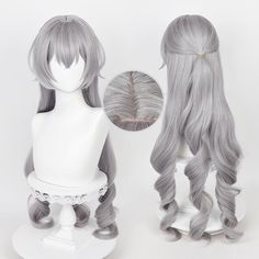 Vendor: KawaiiMoriStore Type: Price: 39.99 - 42.99 (2 variants) Honkai Star Rail Bronia Cute Long Curly Gray Wig ON827 🌟🎭Get ready to slay the cosplay game with the Honkai Star Rail Bronia Cute Long Curly Gray Wig - the perfect wig for every cool cosplay enthusiast!🎭🌟 This unique and cool cosplay wig features a cute long curly gray design that will make you stand out in any crowd. The high-quality material ensures both durability and comfort, while the cool and edgy design adds a… Bronya Rand, Honkai Star Rail Cosplay, Star Rail Cosplay, Gray Wig, Anime Lingerie, Your Cosplay