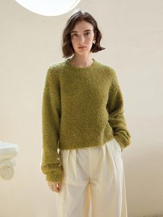 Composition : ACRYLIC 40% POLYESTER 35% NYLON 20% WOOL 5%Color : GREEN_S,GREEN_M,GREEN_LCountry of Origin : CHINA Knit Top, Knitwear, Composition, China, Wool, Knitting, The Originals, Clothes For Women, Green