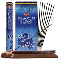 This is a bundled product that includes Dragon's Blood Blue incense of Hem incense and Trumiri incense holder. Incense Kit: This bundle includes 1 box of incenses. There are 6 packets in each box. Each packet has 20 incenses in it. Incense holder is also included in the bundle. Dragon's Blood Blue incense are used as home fragrance products for smudging, stress relief, spritual dcor and meditation dcor. Inciensos Aromaticos: Incenses are popular in every culture. Some of them even use them in wi Dragons Blood Incense, Dragon Blood Tree, Meditation Decor, Incense Stick Holder, Witchcraft Supplies, Incense Sticks Holder, Dragons Blood, Incense Sticks, Incense Holder