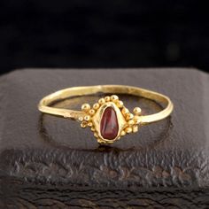 This (wearable!) ring was made at the tail end of the Middle Ages and the dawn of the Renaissance, the 14th - 15th c. A short list of what was happening in Europe then: the Crusades were being fought in the Holy Land, Gothic art and architecture was at its height, and the university system as we know it was being born. Europe's identity and culture was being formed through literature, religion, and the arts (including jewelry!) The age of sea exploration was yet to come. A survivor of all this Medieval Jewelry Aesthetic, 16th Century Jewelry, Medieval Ring, Byzantine Jewelry, The Crusades, Medieval Rings, Wearable Art Jewelry, The Holy Land, Medieval Jewelry