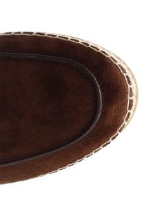 SPLIT CALF LEATHER - BOS TAURUS Luxury Leather Sole Slip-on Espadrilles, Brown Espadrilles With Textured Sole, Leather Espadrilles With Stitched Sole And Round Toe, Classic Leather Espadrilles With Woven Sole, Leather Slip-on Espadrilles With Stitched Sole, Leather Slip-on Espadrilles With Rubber Sole, Brown Slip-on Espadrilles With Woven Sole, Brown Closed Toe Espadrilles With Textured Sole, Brown Leather Footbed Espadrilles With Flat Heel