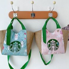 Starbucks Lunch bag Able to fit lunch box and small items Casual Square Back To School Bag, Casual Square Back-to-school Bags, Back To School Rectangular Bag With Mobile Phone Pocket, Back To School Rectangular Mobile Phone Bag, Back To School Portable Lunch Bag, Large Capacity Green Lunch Bag, Green Large Capacity Lunch Bag, Portable Blue Lunch Bag For Daily Use, Square Bags For Daily Use And Back To School