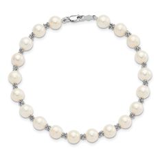 Introducing the epitome of elegance and sophistication - the 14k White Gold White Pearl Bracelet. Crafted with the finest quality materials, this exquisite bracelet features lustrous white pearls set in a stunning white gold setting.Measuring 7.25 inches in length, this bracelet is the perfect accessory to add a touch of luxury to any outfit. Whether you're dressing up for a special occasion or simply want to add a touch of glamour to your everyday look, this bracelet is sure to make a statement Cultured Pearl Bracelet, White Pearl Bracelet, Horses Pendant, Gold Bracelet For Women, White Gold Bracelet, Pearl Set, Freshwater Cultured Pearls, Fine Jewelry Gift, Pearl Chain