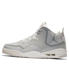 Jordan Courtside 23 'Grey Fog' AR1000-003 (SNKR/Retro/Men's/Mid Top/Basketball) Gray Sporty Sneakers For Sports Events, Casual Mid-top Gray Basketball Shoes, Casual Gray Mid-top Basketball Shoes, Urban Gray Mid-top Basketball Shoes, Gray Mid-top Basketball Shoes For Streetwear, Sporty Gray Basketball Shoes, Casual Gray Basketball Shoes, Urban Gray Basketball Shoes With Boost Midsole, Gray Mid-top Basketball Shoes