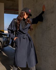 Fabric: Cotton Adjustable waistbelt Notched lapels Long sleeves Adjustable buckled cuffs Side pockets Colors: Navy, White, Mustard, Tiffany-Blue Belted Trench Coat, Tiffany Blue, Trendy Accessories, Black Friday Sale, Navy White, Fabric Cotton, Mustard, Trench Coat, Work Wear