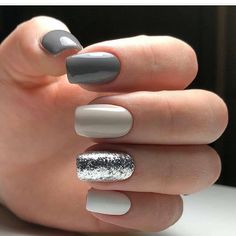 Acrylic Design, Nails Winter, Purple Nail, Gray Nails, Her Nails, Short Acrylic, Manicure Nails, Manicure Ideas