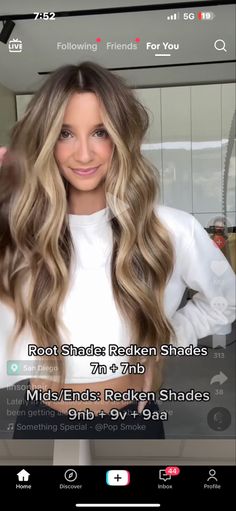 Balayage With Formulas, Dark Blonde Hair Shades Eq, Level 7 Hair Color With Money Piece, Redken Shades Eq Dark Blonde, Natural Blonde Shades Eq Formula, Root Smudge Shades Eq Formula, Beige Bronde Formulas, Sandy Blonde Shades Eq Formula, Bronde Redken Shades Eq Formula