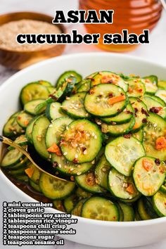 Cucumber Salad Apple Cider Vinegar, Cream Cucumber Salad, Cucumber Salad With Vinegar, Vinegar Cucumber Salad, Cucumber Salad Asian, Salad Tiktok