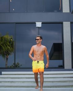 *NEW tapered leg for a more refined fitSay farewell to restrictive swimwear and welcome the freedom you deserve! Radiating a vibrant yellow fading into a striking neon orange, the Faded Waves Sunset 5” swim trunks redefine comfort, guaranteeing unrestrained movement for every beachside escapade. Dive, jump, or simply lounge carefree as these swim shorts become your indispensable summer companion. Recognising the value of time, especially during vacations, our swim shorts boast an exceptional qui Value Of Time, Waves Sunset, Trunks Swimwear, Mens Swim Shorts, Perfect Marriage, Mens Swim Trunks, Designer Swimwear, Man Swimming, Neon Orange