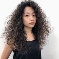 Long Perm, Hairstyles Salon, Neck Length Hair, Best Hairstyle, Curly Girl Hairstyles, Haircut And Color, Long Hair Girl