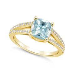 in stock Macys Jewelry, Weight Set, Yellow Gold Jewelry, 3 Carat, Yellow Gold Ring, 2 Carat, Metal Rings, Free Jewelry, Aquamarine