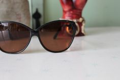 "NOS- new old stock made in taiwan 1970s-1980s lovely tinted lens non prescription lens dreamy retro shades!! amazing style about : 6\"total width 2 1/2\"lens width 5 1/2\"arms length Thank YOU and please feel free to ask me any ?s:) Have a lovely day xoxo www.etsy.com/shop/retroandme #D" Vintage Cat Eye Sunglasses With Mirrored Lenses For Spring, Vintage Cat Eye Sunglasses For Spring, Vintage Brown Cat Eye Sunglasses With Uv Protection, Vintage Brown Cat Eye Sunglasses With Polarized Lenses, Vintage Brown Cat Eye Sunglasses With Gradient Lenses, Vintage Brown Cat Eye Sunglasses, Vintage Cat Eye Sunglasses With Mirrored Lenses, Vintage Polarized Sunglasses For Spring, Vintage Brown Sunglasses For Party