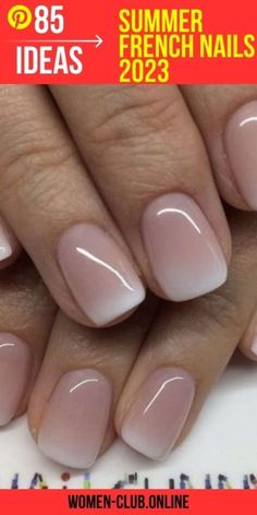 French nails are a timeless and elegant style that has been around for centuries. It's a look that never goes out of style and is perfect for any occasion. In this article, we will take a look at the #frenchtipnail Machiaj Smokey Eyes, Unghie Sfumate, French Manicure Nails, Subtle Nails, Her Nails, Blush Nails, Pink Nail Polish, Pink Nail