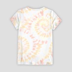 Your child will be ready to catch 'em all in this Pokémon Tie-Dye Short-Sleeve Graphic T-Shirt. Made from 100% jersey cotton and featuring a tagless design, this short-sleeve T-shirt offers them all-day comfort. Showcasing a yellow and orange tie-dye print on a white background, this crewneck tee features a variety of Pokémon including Pikachu, Charmander, Jigglypuff, Bulbasaur, Squirtle, Rowlet, Piplup, Slowpoke and Snorlax for a fan-favorite look. Relaxed Fit Printed Tie-dye Tops, Relaxed Fit Tie Dye Printed Tops, Relaxed Fit Printed Tie Dye Tops, Tie Dye Cotton Top With Graphic Print, Cotton Tie-dye Top With Graphic Print, Cotton Tie Dye Top With Graphic Print, Casual Tie-dye Printed T-shirt, Casual Printed Tie Dye T-shirt, Casual Tie Dye Printed T-shirt