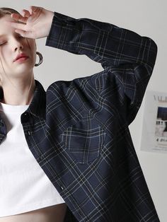 Editor's NotesAVANDRESS' Nana oversized checkered shirt with a soft texture and unique vibe of AVANDRESS. The shirt is comfortable and perfect for women for casual outfits.- Nana oversized checkered shirt- Made with 100% polyester- Has a classic checkered pattern- Has a naturally dropped shoulder- Has an asymmetrical length on the front and back- Button-up for front closure- Creates a relaxed, oversized silhouette Measurements (inch)- Length: 27.2 inch- Shoulder: 23.6 inch- Chest: 25 inch- Trendy Plaid Flannel Shirt With Pockets, Oversized Plaid Flannel Shirt With Pockets, Trendy Plaid Button-down Shirt, Trendy Plaid Button-up Shirt, Trendy Plaid Flannel Shirt, Trendy Relaxed Fit Flannel Shirt With Pockets, Trendy Relaxed Fit Flannel Shirt, Oversized Plaid Flannel Shirt Casual, Oversized Plaid Shirt For Fall