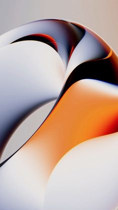 an abstract image of white and orange shapes