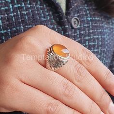 Indulge in tropical allure with our handmade Mango Chalcedony Ring in sterling silver. Carefully crafted, this unique ring showcases a luscious mango chalcedony gemstone set within an elegantly designed sterling silver band. The soft, soothing hues of mango chalcedony evoke the warmth of a sun-kissed paradise, making this ring a delightful accessory for any occasion. Revel in the fusion of nature's beauty and artisanal craftsmanship, as each ring tells a story of individuality. Elevate your styl August Birthstone Ring, Handmade Gemstone Jewelry, Handmade Sterling Silver Rings, Rings Handmade, Chalcedony Ring, Carnelian Ring, Gemstone Jewelry Handmade, Women Christmas, Silver Rings Handmade