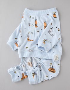 ABO Peanuts Fall Plush Dog PJ Set Peanuts Fall, Snoopy Design, Pumpkin Plush, Crochet Tank Tops, White Jeans Men, Athletic Fit Jeans, Pet Sweater, Dog Pajamas, Sweater Fits