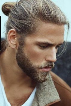 Cole From Three Swedish Mountain Men By Lily Gold Blonde Man Bun, Cute Guy Haircuts, Popular Beard Styles, Blond Hairstyles, Blonde Man, Blonde Hairstyle, Men Hair Color, Blonde Hairstyles, Top Hairstyles