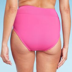 An ultra comfortable swim bottom DOES exist! We created this one to have a wide, high waistband that works perfectly to mix and match with whatever top works best for you. This style also comes with hidden smoothing and control to help you feel your best all day long. Made with built-in UPF 50 sun protection. Solid Color Tankini With Wide Waistband For Poolside, Solid High Waist Stretch Swimwear, Solid Swimwear With Wide Waistband For Vacation, Solid Color Swimwear With Wide Waistband For Vacation, Solid Stretch Swimwear With Built-in Padding, Swimwear With Wide Waistband For Vacation, Solid Color Smoothing Tankini For Pool, Vacation Swimwear With Wide Waistband, Solid Beach Bottoms With Contoured Waistband