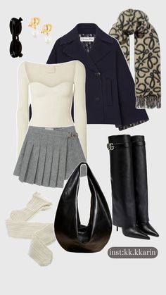 Образ на выход в холодную погоду Outfit Inso, 2000s Outfits, Future Outfit, Really Cute Outfits, Formal Outfit, Elegant Outfit