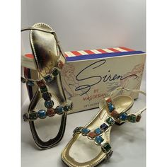 Vintage Heeled Sandals Hem Stone Gold 1970 Mod Go Go. Look Brand New. Have Original Box Which Is Awesome Graphics. Heel Is 2”. In Excellent Condition. They Are 6.5 Narrow. Vintage Flat Sandals For Summer, Vintage Flat Sandals For Spring, Vintage Open Heel Sandals For Summer, Retro Evening Sandals For Spring, Vintage High Heel Sandals For Summer, Vintage Open Toe Heels For Beach, Retro Formal Sandals For Summer, Vintage Open Toe Heels For The Beach, Retro Formal Summer Sandals