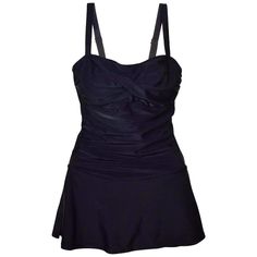 Heat One Piece Women's Swimdress Swimsuit With Twisted Front. Fits B/C Cup With A Built In Soft Cup Bra. Adjustable Straps. Shirred Sides. Flirty And Flared Skirt. Soft, Supple Fabric. Brand New, Hang Tags Attached. Heat One Piece, Swimsuit Fits, Womens Swimdress, Swimsuit Black, Soft Cup Bra, C Cup, Cup Bra, Soft Cup, Black Swimsuit