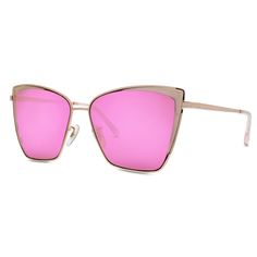 The Becky Is Diffs Favorite Cat Eye Style Due To The Modern Shape, Comfortable Fit, And Uplifting Silhouette. Women Around The World Have Chosen This Frame As Their New Go To Daily Sunnies For Any Occasion. They're Perfect For All Face Shapes And Sizes So Flirty Cat, Mirror Sunglasses, Rose Gold Sunglasses, Rose Gold Frame, Diff Eyewear, Pink Mirror, Promo Items, Trendy Sunglasses, Belt Purse